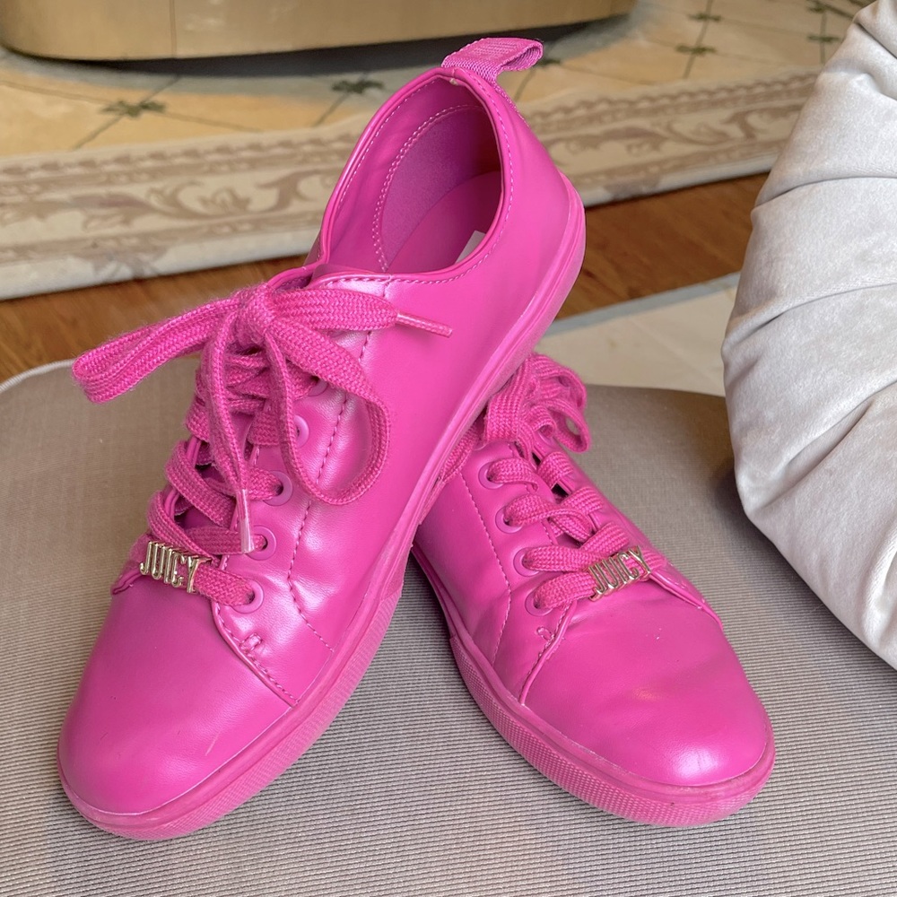 Juicy Couture Judy Bright Pink Sneakers Size 7 Shoes